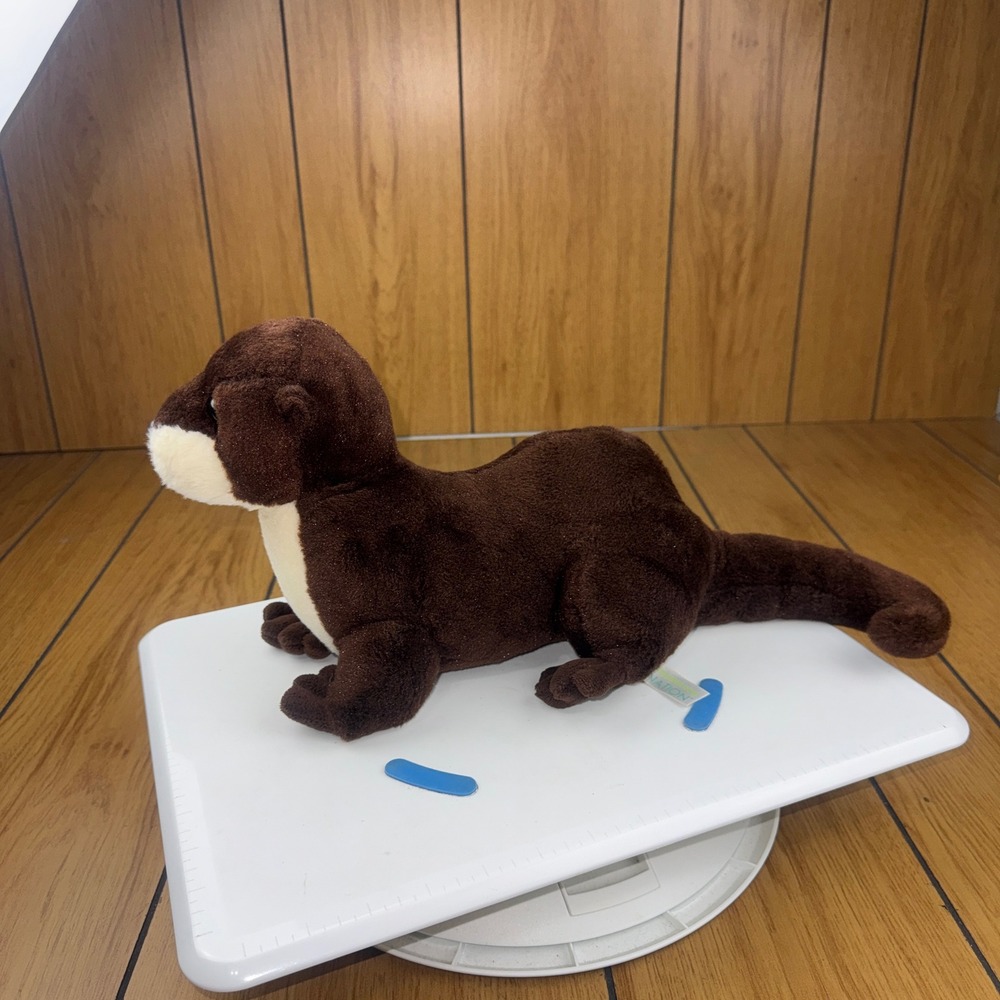 Aurora Destination Nation Brown River Otter Plush Stuffed Animal 18" Realistic